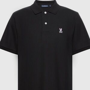 Psycho Bunny Black Classic Pique Polo Shirt